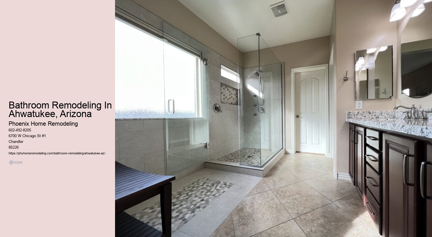 Bathroom Remodeling In Ahwatukee, Arizona