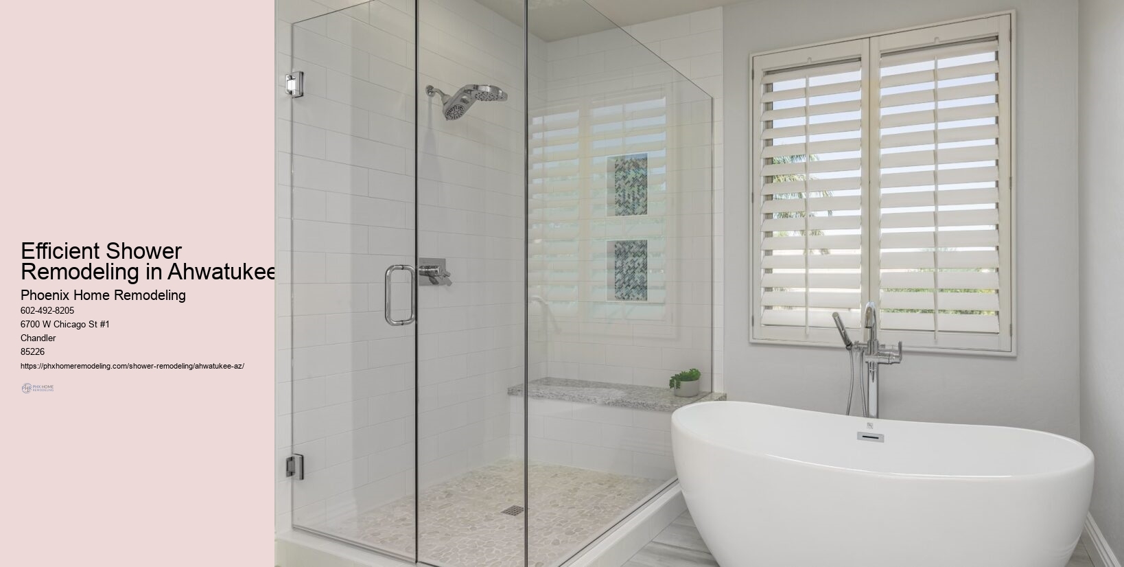 Efficient Shower Remodeling in Ahwatukee