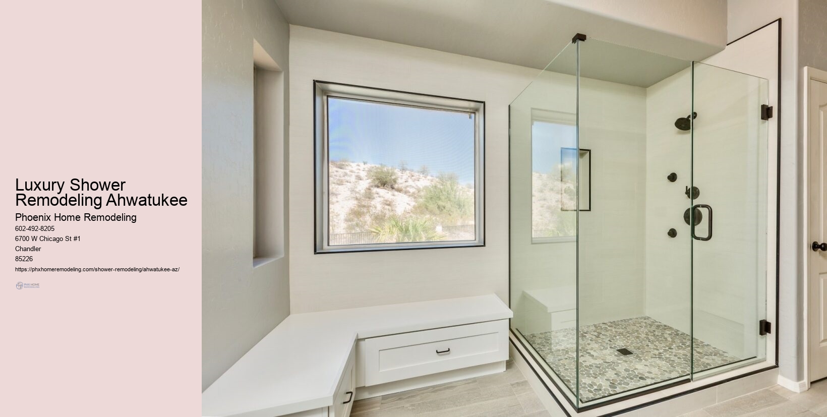 What are the benefits of a walk-in shower in Ahwatukee