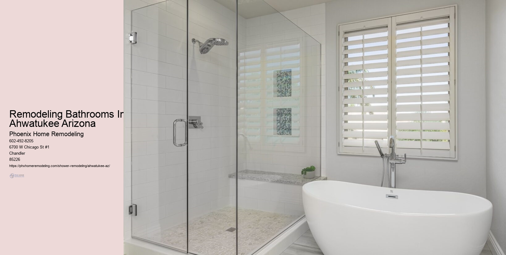 Remodeling Bathrooms In Ahwatukee Arizona