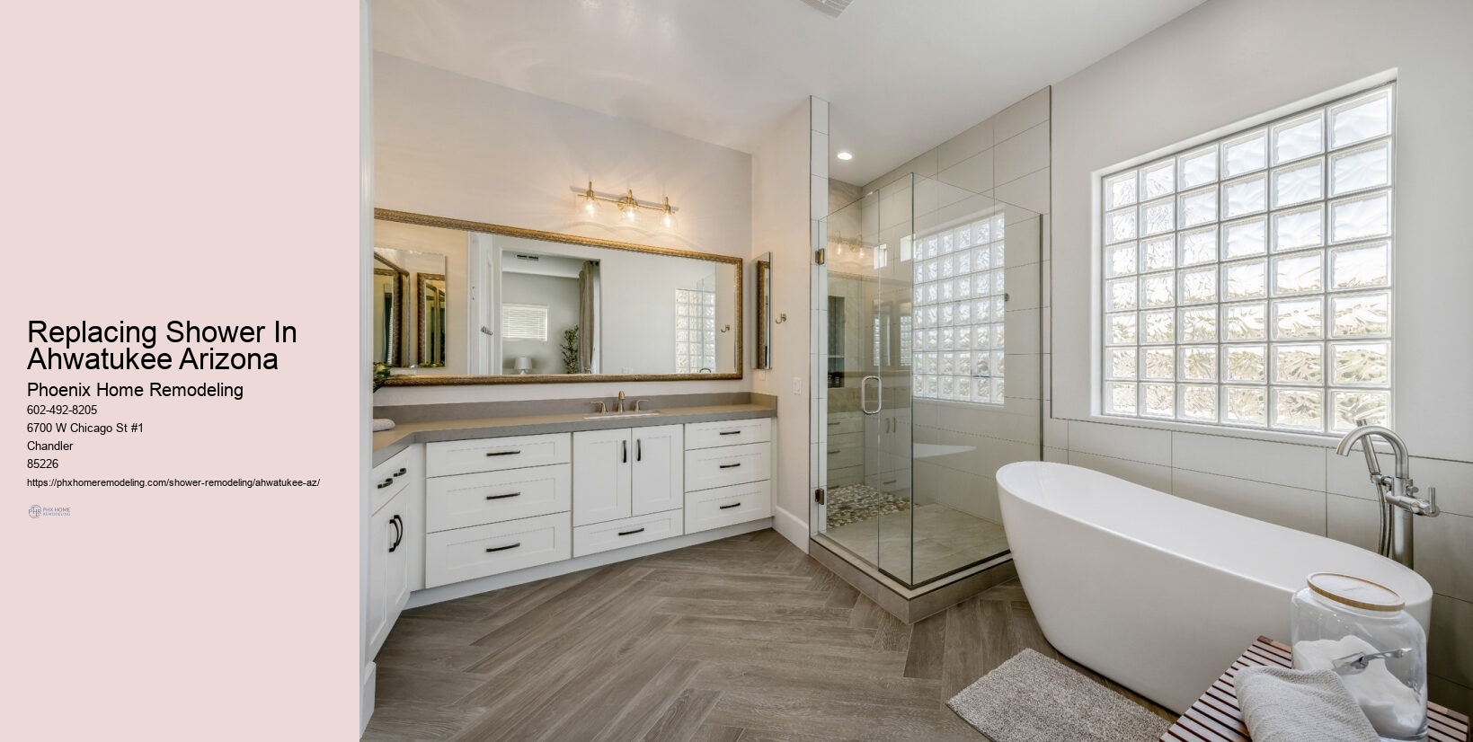 What lighting is best for a shower in Ahwatukee