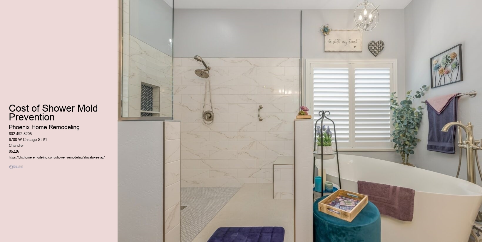What are the best lighting options for a shower remodel in Ahwatukee